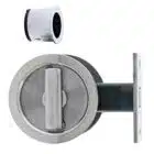 Nidus SCD Cavity Sliding Door Lock Round Privacy - Polished Stainless (SCD-PRI-RD-PSS) - Thumbnail Image 1