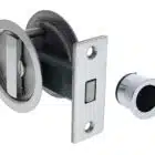 Nidus SCD Cavity Sliding Door Lock Round Privacy - Polished Stainless (SCD-PRI-RD-PSS) - Thumbnail Image 3