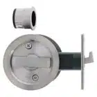 Nidus SCD Cavity Sliding Door Lock Round Privacy - Brushed Stainless (SCD-PRI-RD-SS) - Thumbnail Image 1