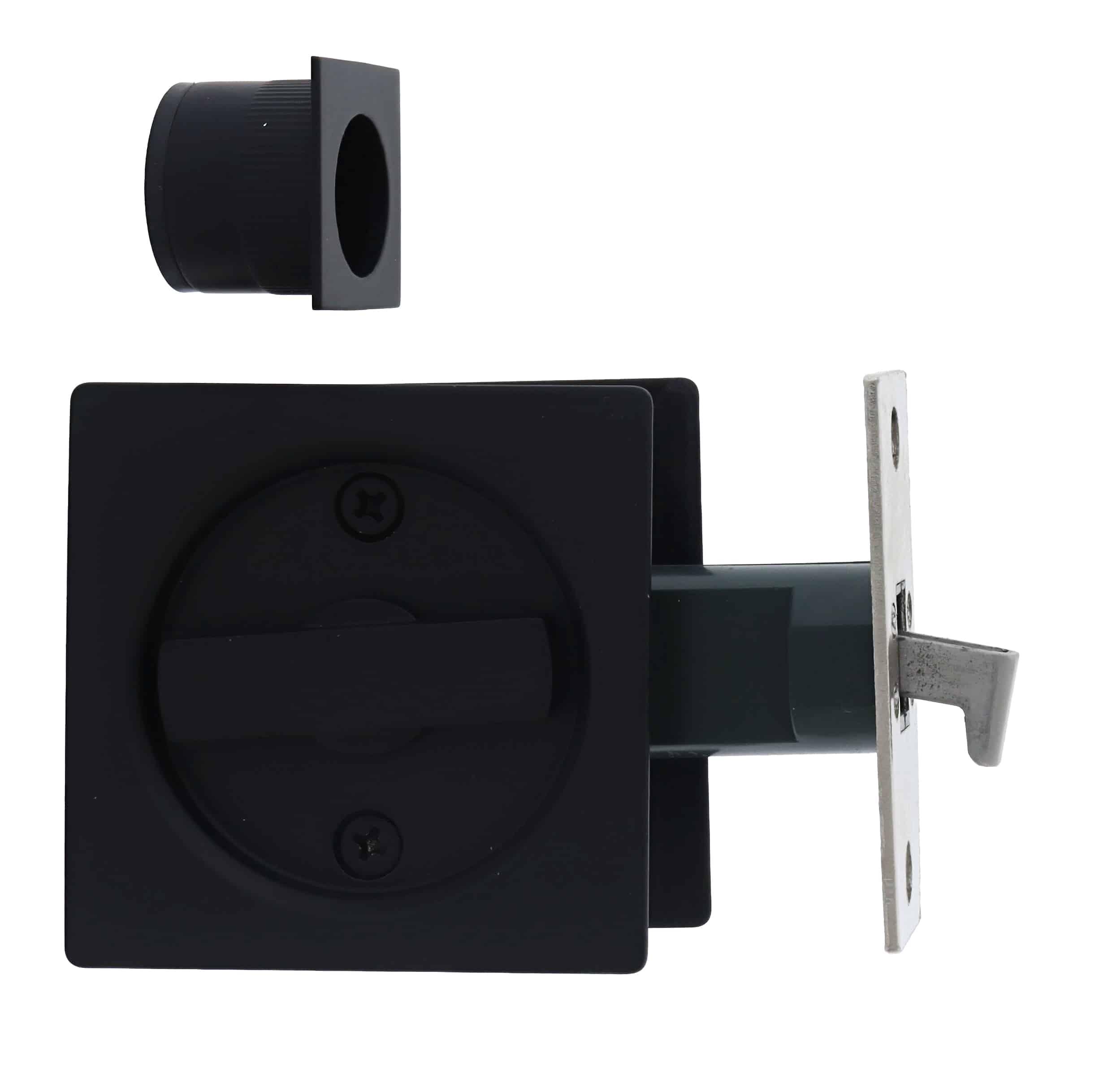 Nidus SCD Cavity Sliding Door Lock Square Privacy - Matte Black (SCD-PRI-SQ-MB) - Image 2