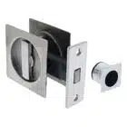 Nidus SCD Cavity Sliding Door Lock Square Privacy - Polished Stainless (SCD-PRI-SQ-PSS) - Thumbnail Image 1