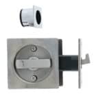 Nidus SCD Cavity Sliding Door Lock Square Privacy - Polished Stainless (SCD-PRI-SQ-PSS) - Thumbnail Image 2