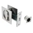 Nidus SCD Cavity Sliding Door Lock Square Privacy - Brushed Stainless (SCD-PRI-SQ-SS) - Thumbnail Image 1