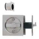 Nidus SCD Cavity Sliding Door Lock Square Privacy - Brushed Stainless (SCD-PRI-SQ-SS) - Thumbnail Image 2