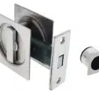 Nidus SCD Cavity Sliding Door Lock Square Privacy - Brushed Stainless (SCD-PRI-SQ-SS) - Thumbnail Image 3