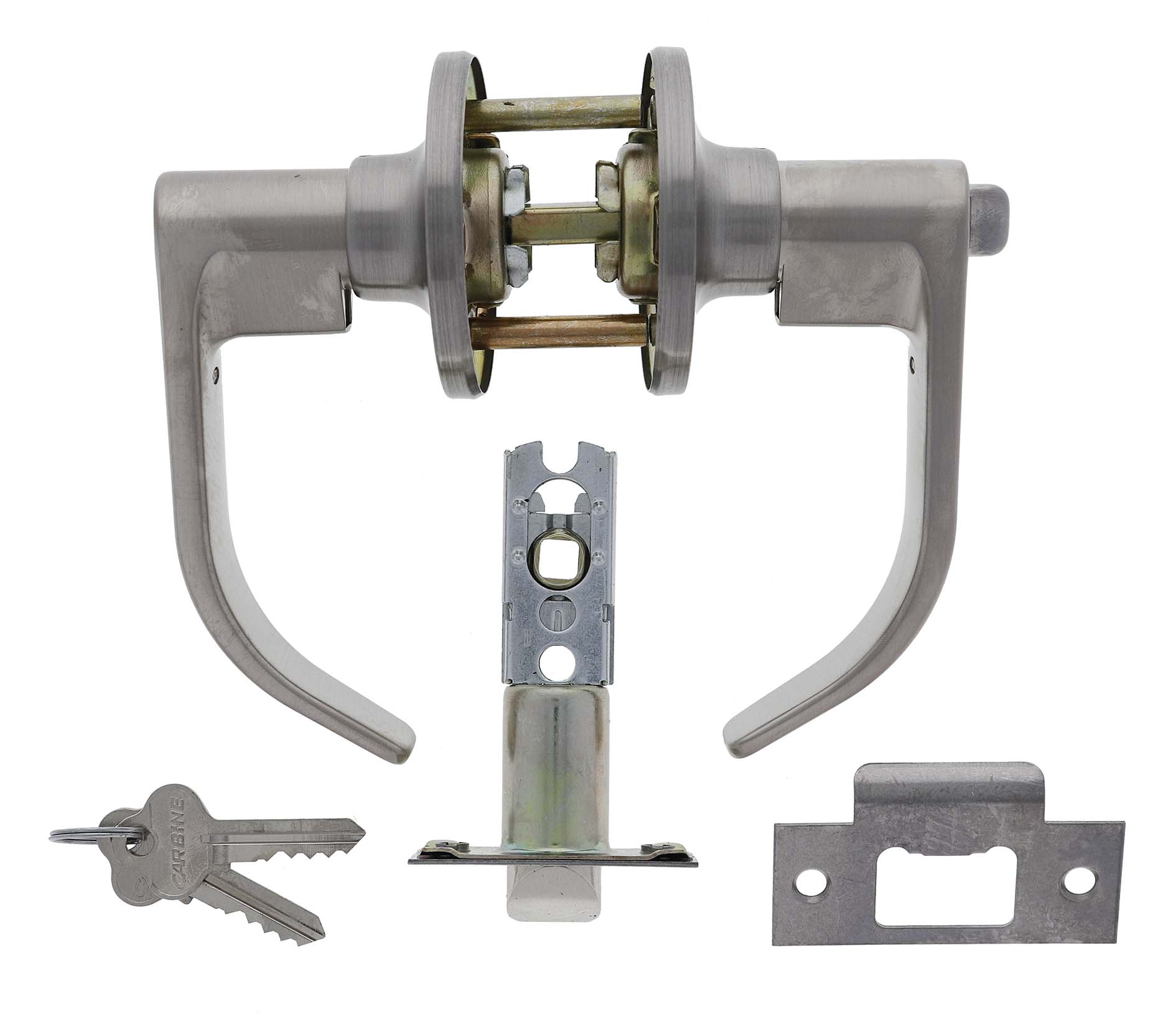 Carbine Empire SL8000 Entrance Leverset - Satin Stainless Keyed C4 Handle (SL8000) - Image 3