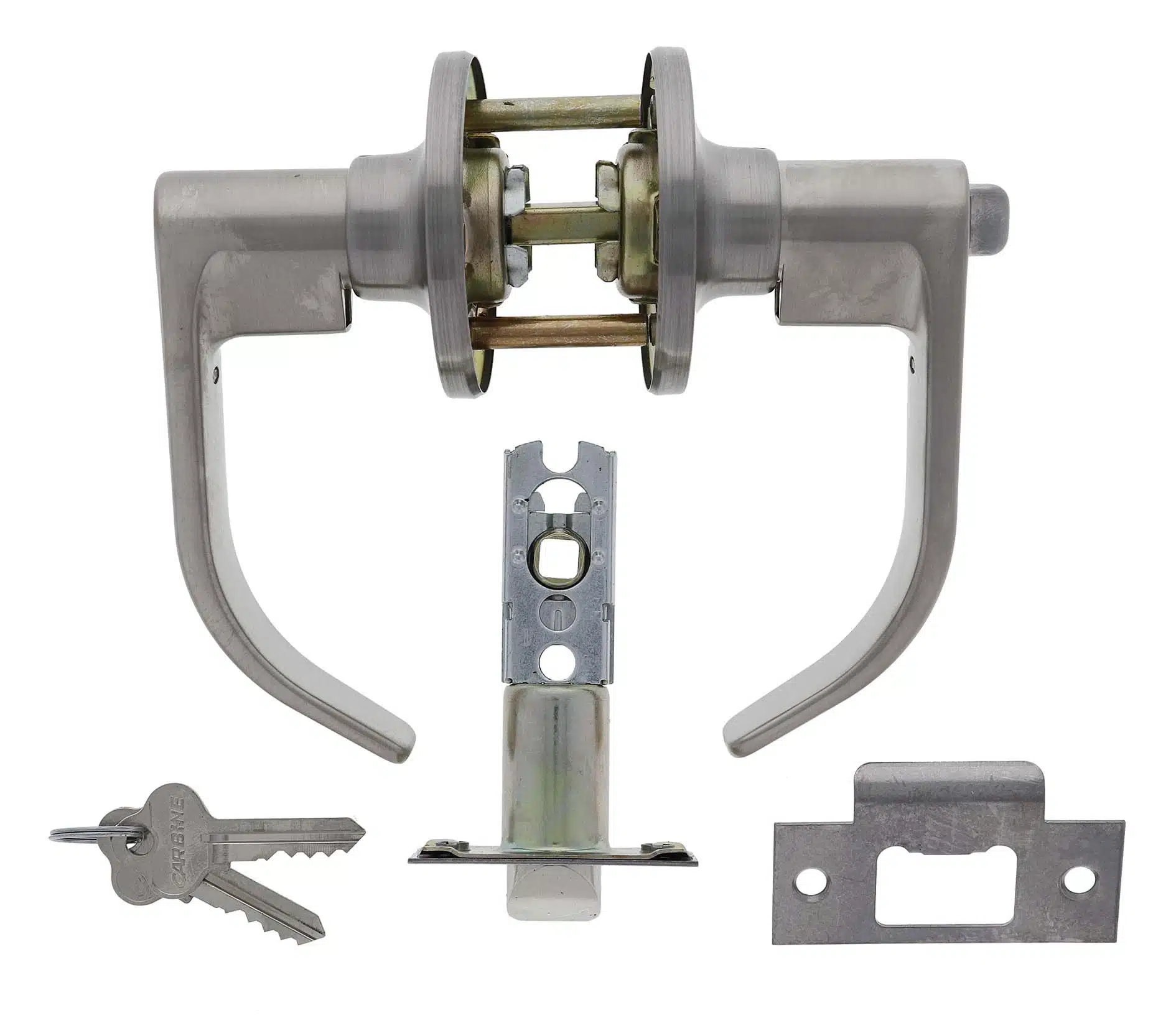 Carbine Empire SL8000 Entrance Leverset - Satin Stainless Keyed C4 Handle (SL8000) - Image 3