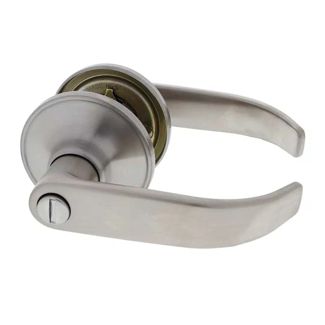 Carbine Empire SL8000 Privacy Leverset - Satin Stainless Bathroom Handle (SL8030) - Image 1