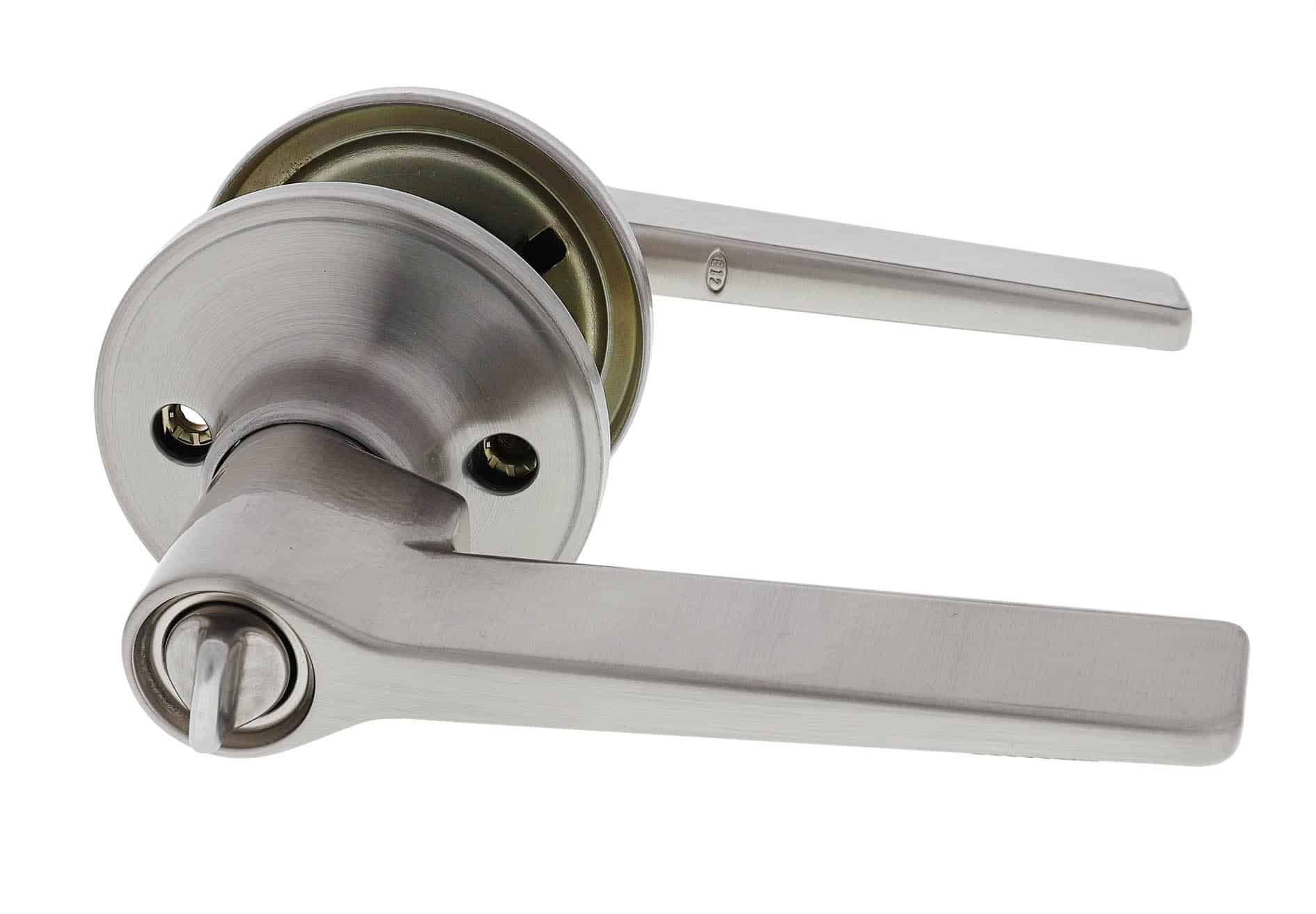 Carbine Diva SL9000 Entrance Leverset - Satin Nickel Keyed C4 Handle (SL9200) - Image 3