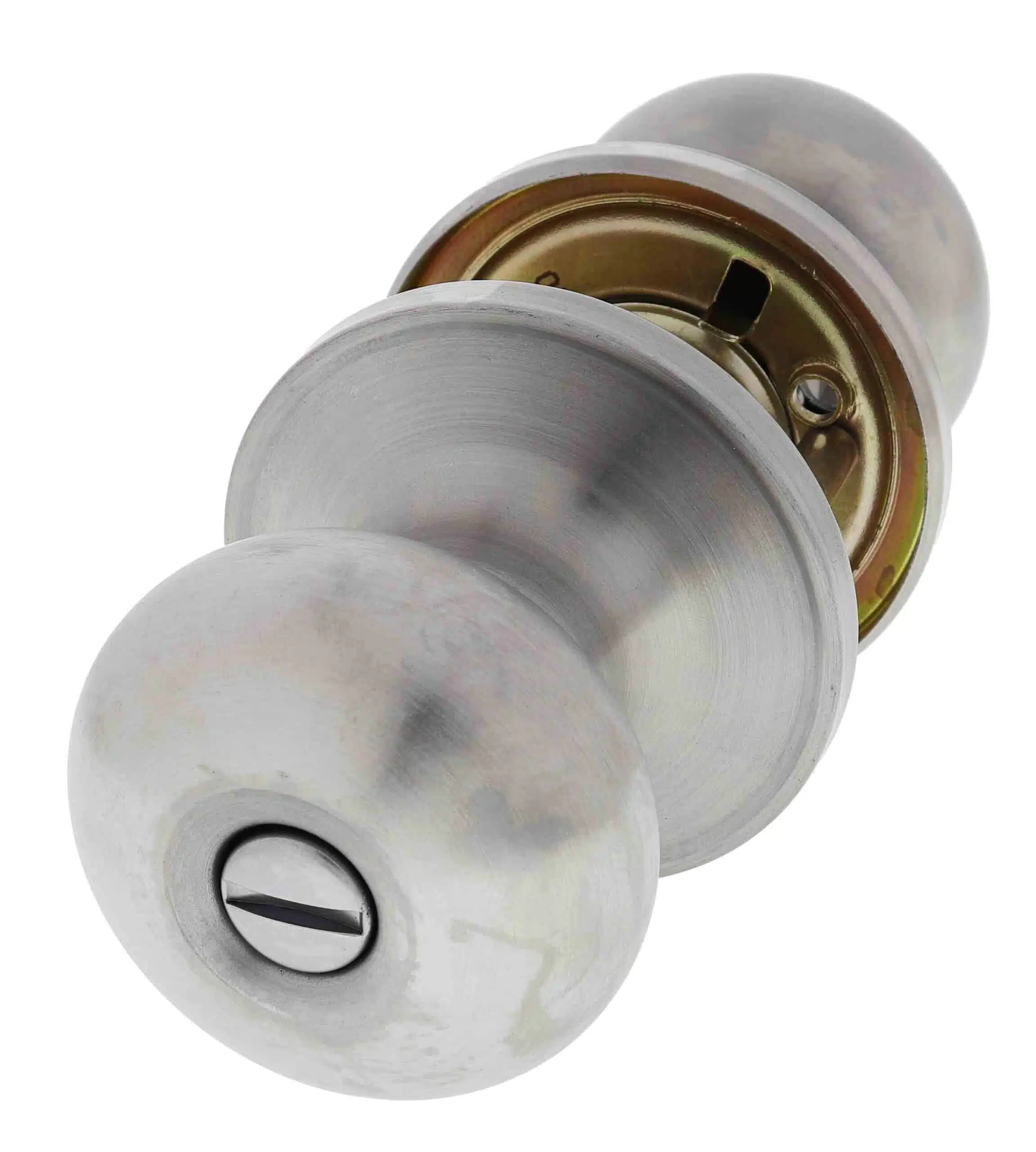 Carbine Cheltenham SS5000 Privacy Knobset - Satin Stainless Bathroom Knob (SS5030) - Image 1