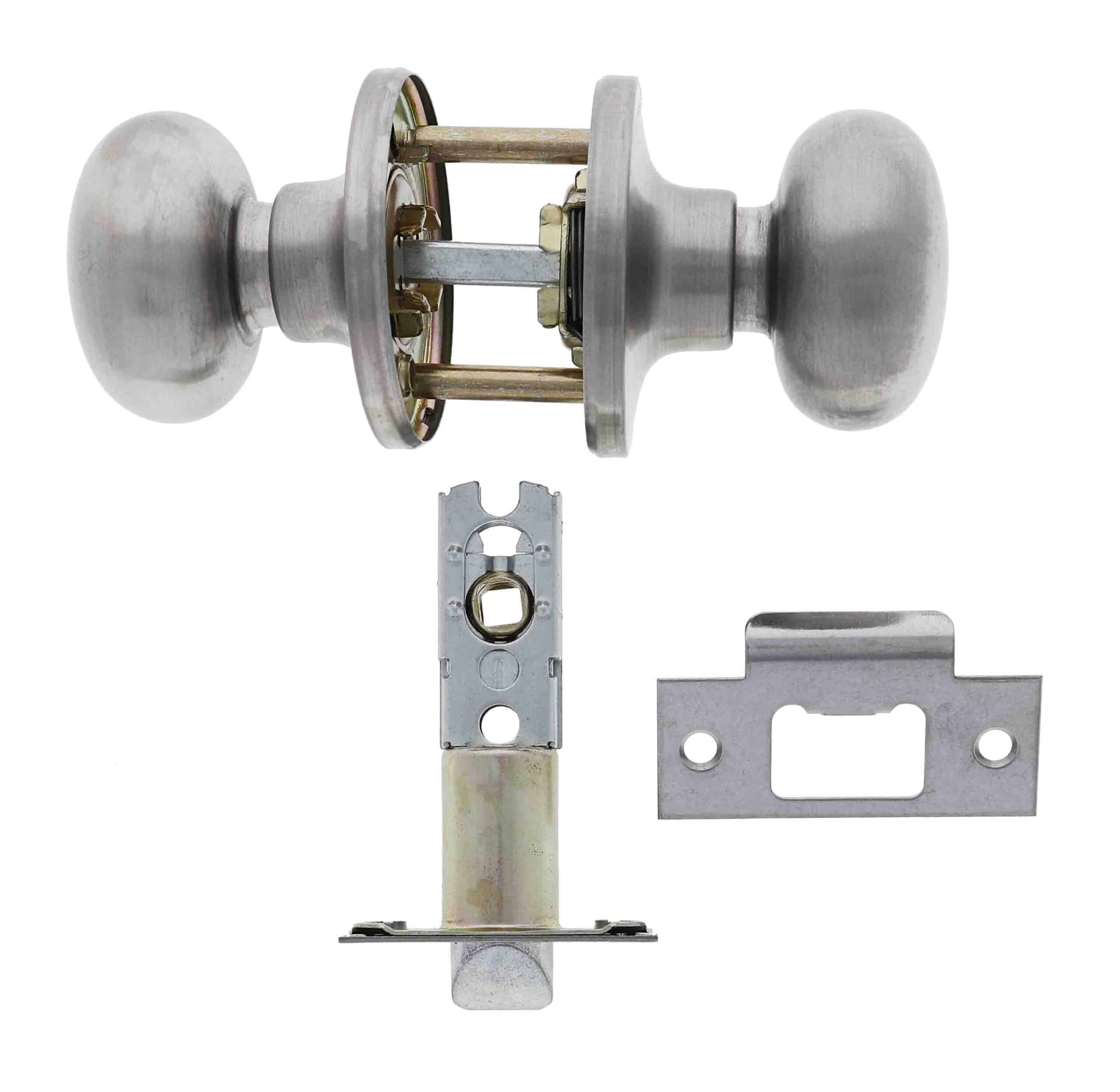 Carbine Cheltenham SS5000 Passage Knobset - Satin Stainless Tiebolt Knob (SS5082) - Image 5