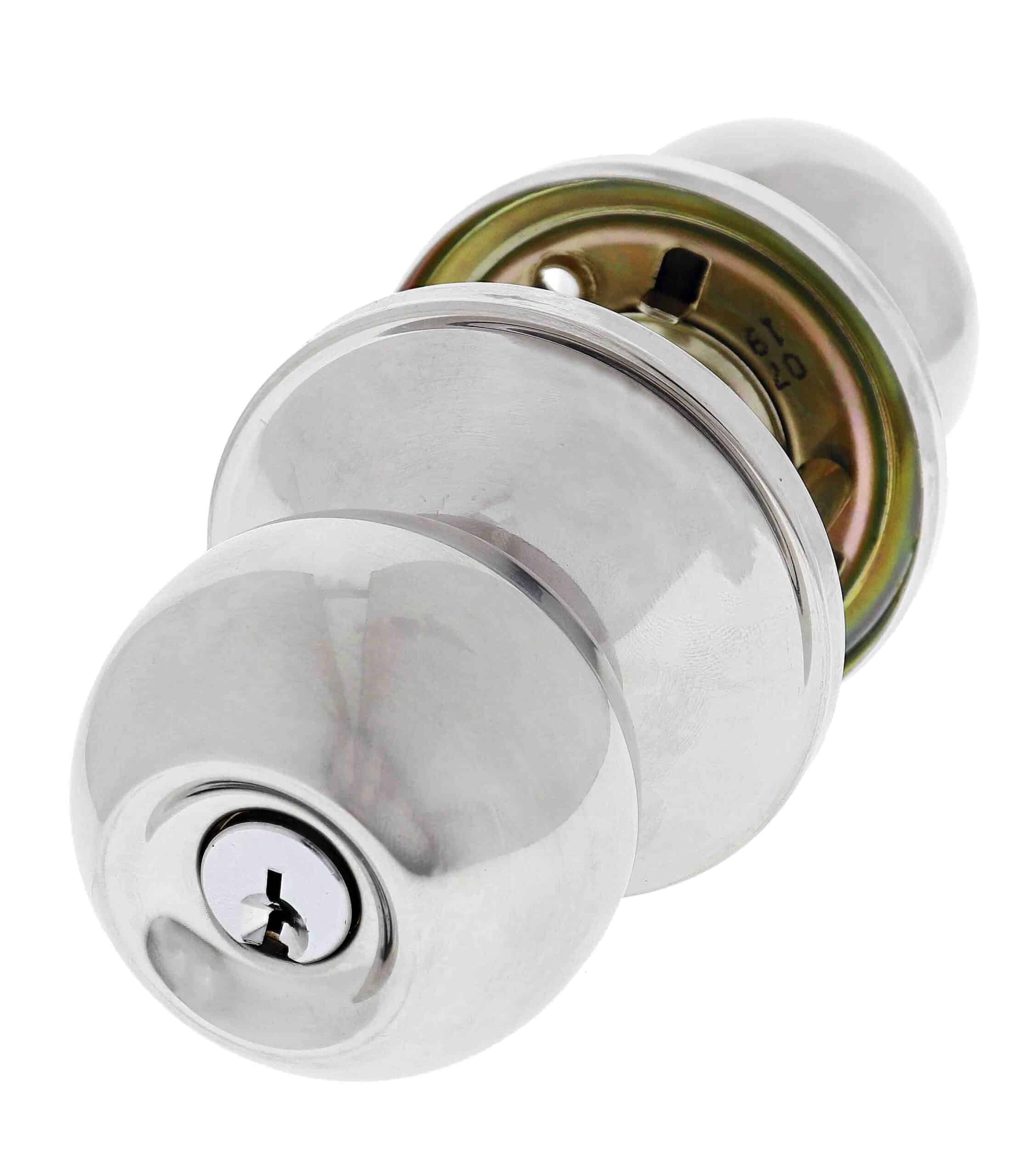 Carbine Aintree SS9000 Entrance Knobset - Keyed Tiebolt Round Ball Lock (SS9000) - Image 6
