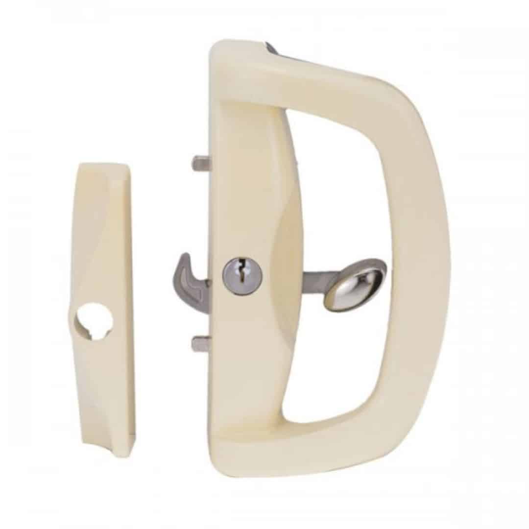 Whitco Blaxland Sliding Door Lock Primrose - Double Cylinder Twin Hook (W500219) - Image 1
