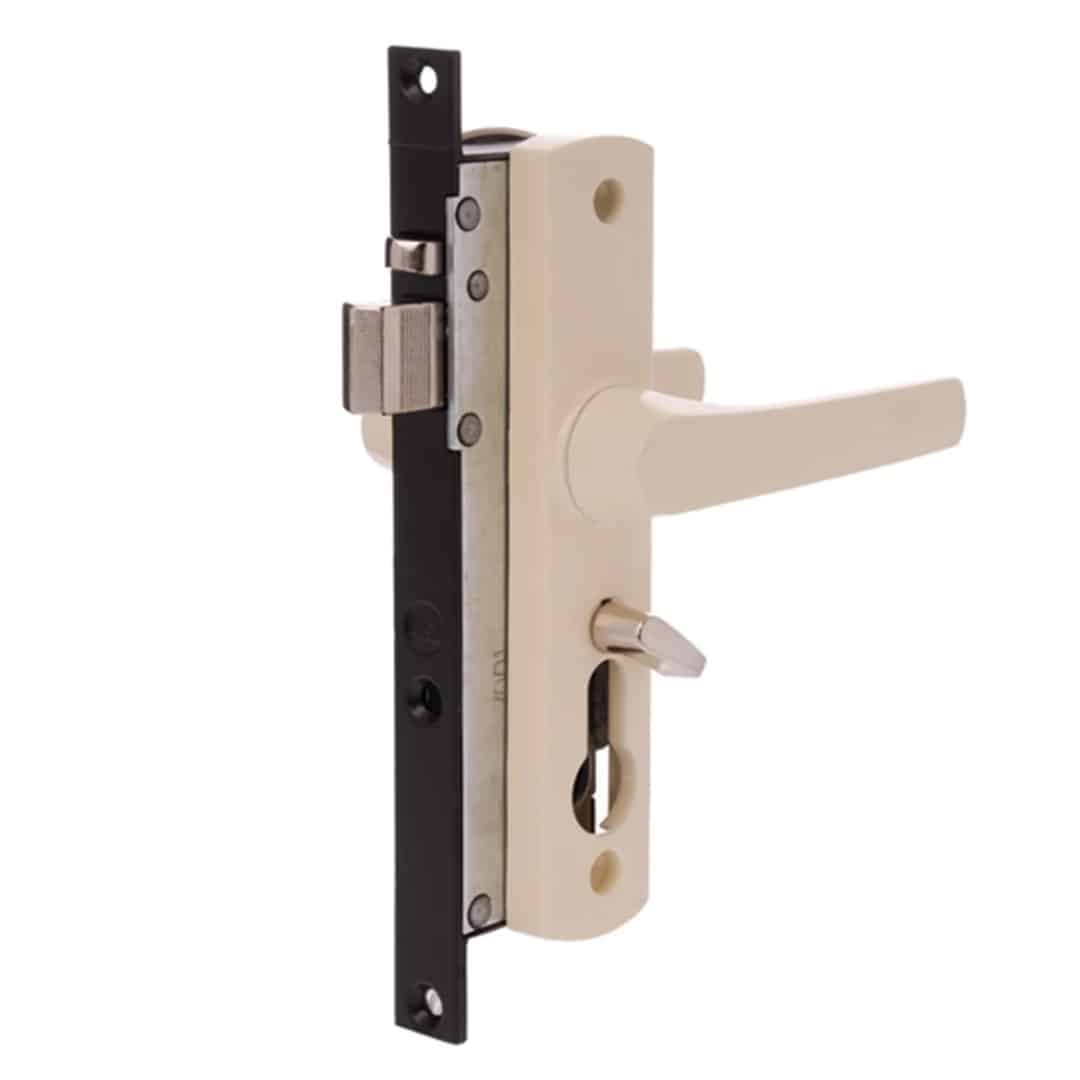 Whitco Tasman MK2 Hinged Security Door Lock Primrose - Less Cylinder (W892119) - Image 1