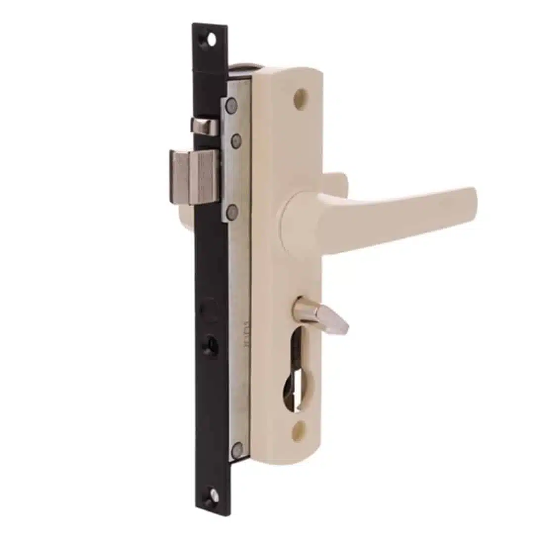 Whitco Tasman MK2 Hinged Security Door Lock Primrose - Less Cylinder (W892119) - Image 1
