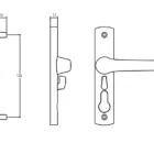 Whitco Tasman MK2 Hinged Security Door Lock White - Less Cylinder (W892116) - Thumbnail Image 3